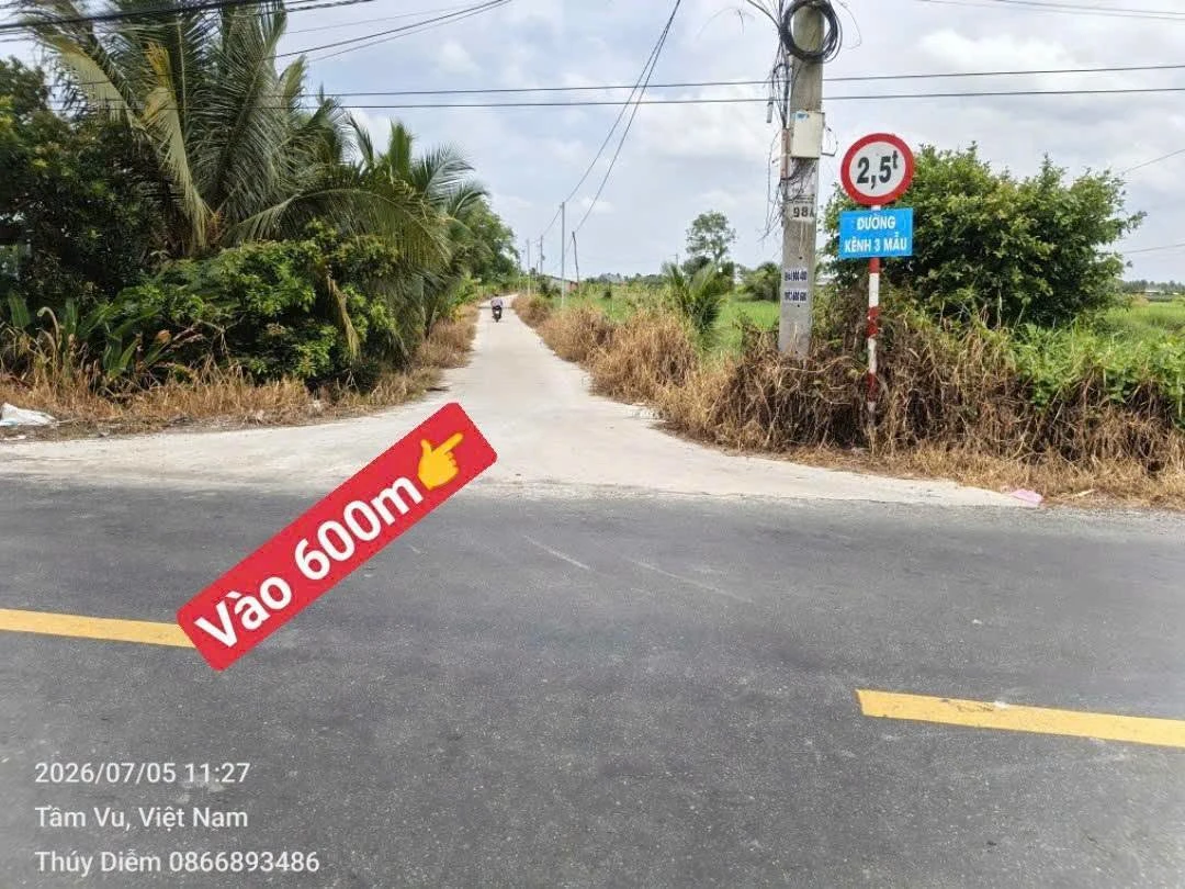 Bán đất thổ 120m² tại Xã Tầm Vu, Long An - 395 triệu - Ảnh 1