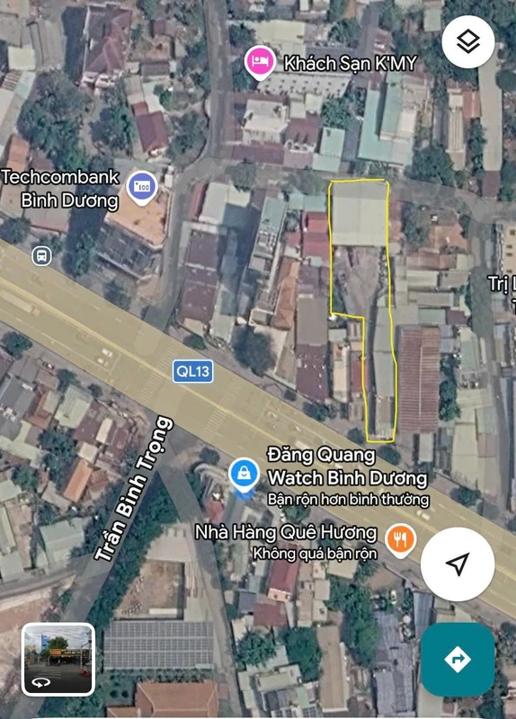 Cho thuê đất 1200m2 mặt tiền Đại lộ Bình Dương 40 triệu/tháng