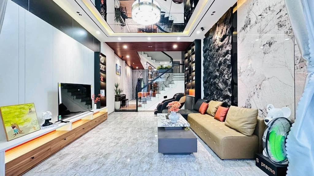 Bán nhà 3 tầng 77m² mặt tiền đường Nguyễn Huy Tự, Quận 12 - Ảnh thu nhỏ 3