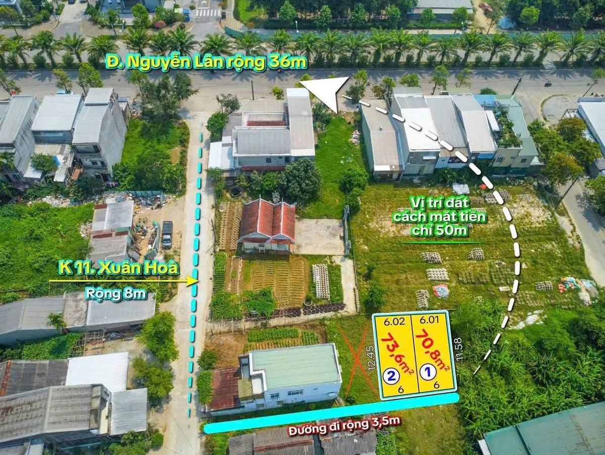 Bán đất Vỹ Dạ 73m² cạnh Ecogarden giá 1,85 tỷ - Ảnh thu nhỏ 2