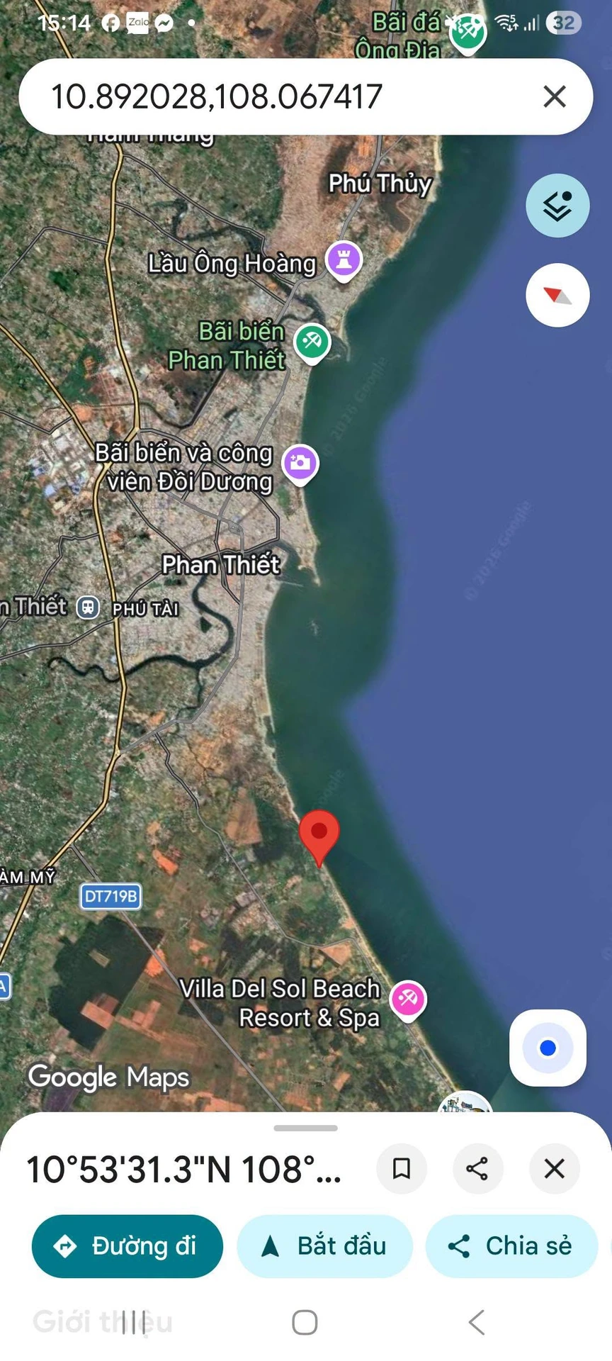 Bán đất mặt tiền biển Phan Thiết 2890m2, 35 tỷ - Ảnh 1