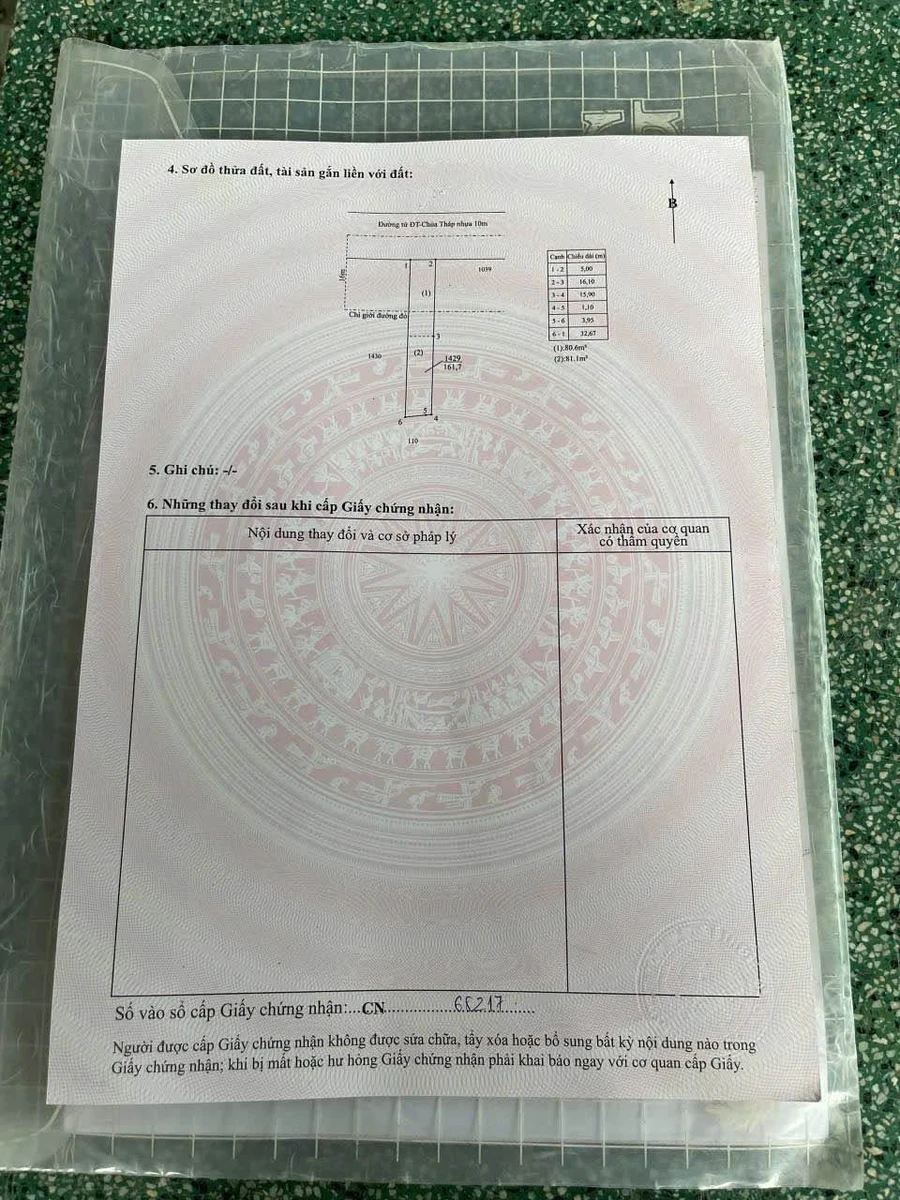 Bán nhà mặt tiền Mỹ Hạnh 98m2, 1 tỷ 590 triệu - Ảnh thu nhỏ 4