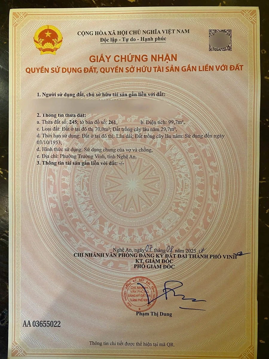 Bán lô đất 100m2 Phường Hưng Dũng, 2 tỷ 750 triệu - Ảnh thu nhỏ 5