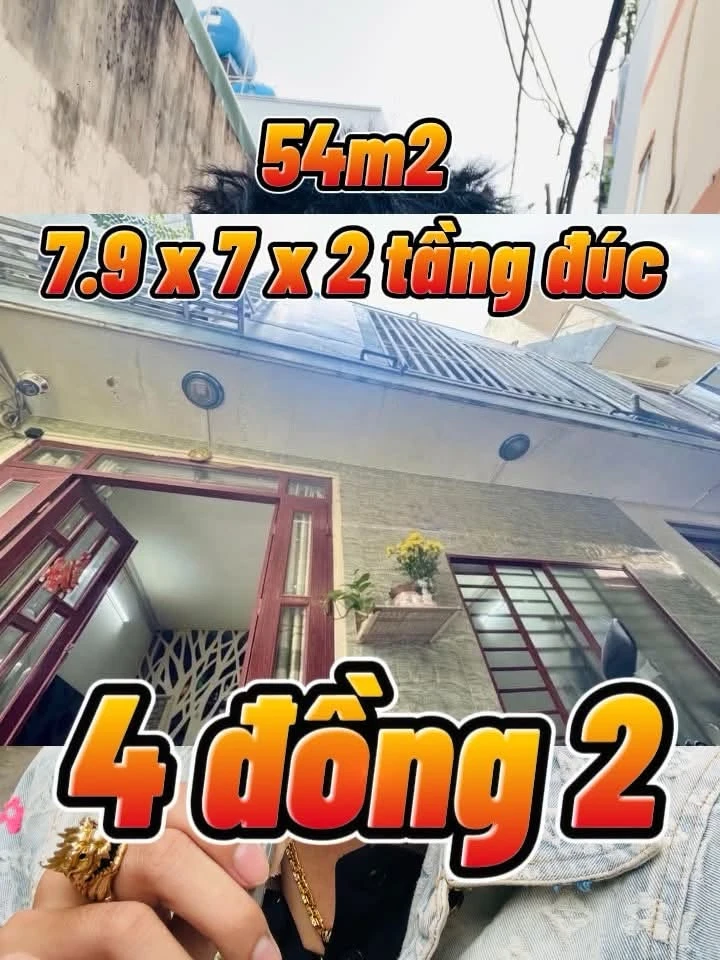 Bán nhà hẻm 2 tầng 54m2 Tân Phú, giá 4,2 tỷ - Ảnh 1