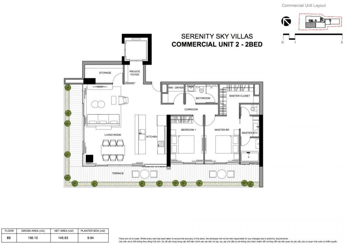 Bán căn góc 2 mặt tiền 146m² Serenity Sky Villas, Quận 3 - 22 tỷ - Ảnh thu nhỏ 4