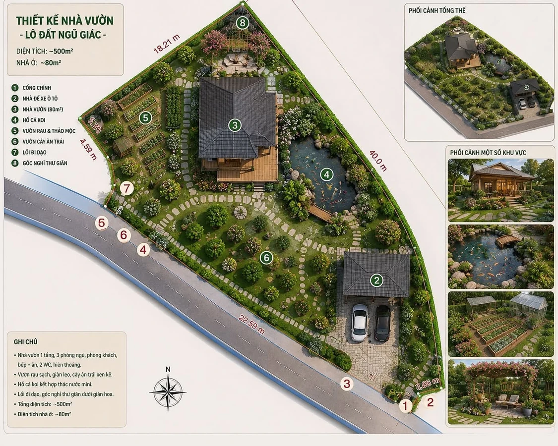 Bán đất 494,3m² 2 mặt tiền gần sân bay Long Thành, Đồng Nai giá 4,4 tỷ - Ảnh thu nhỏ 2