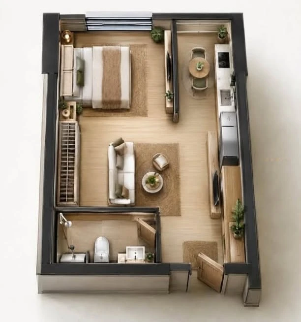 Bán studio sân vườn 49,5 m² tòa F5 Four S Tower Đà Nẵng 1,88 tỷ - Ảnh thu nhỏ 3