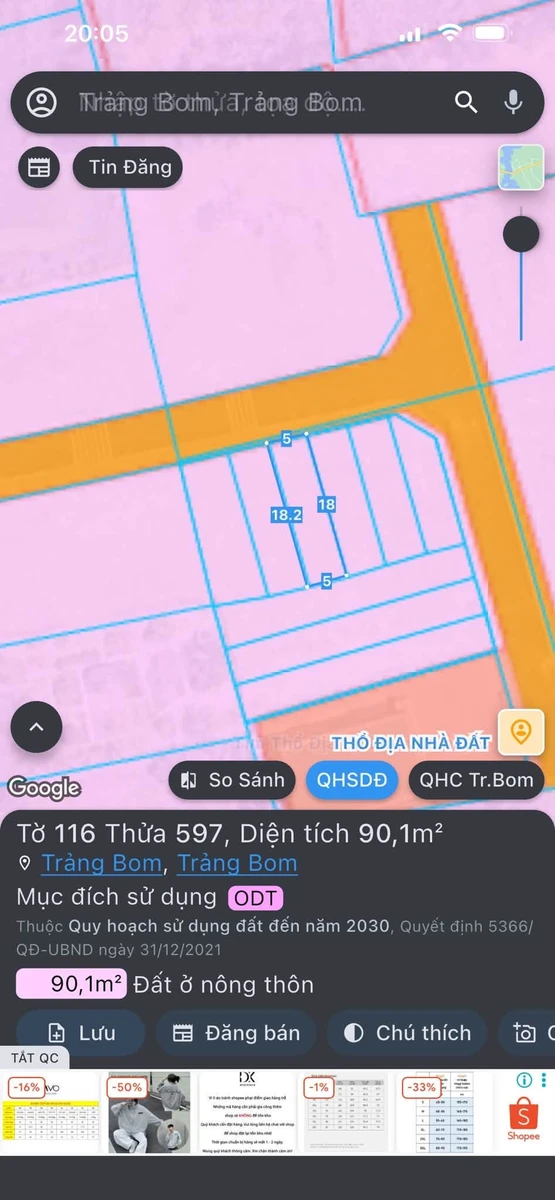 Bán lô đất thổ cư 90m² giá 920 triệu tại Giang Điền, Trảng Bom, Đồng Nai - Ảnh thu nhỏ 2