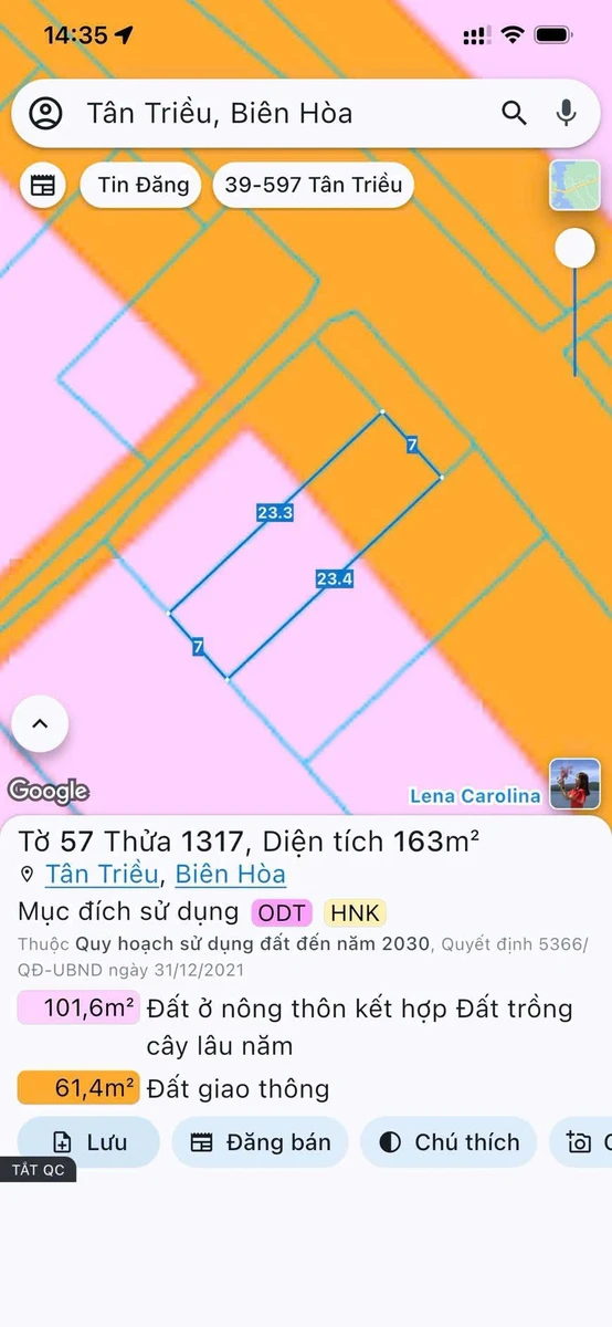 Bán đất mặt tiền Hương Lộ 15, 161m², 2,5 tỷ - Ảnh 1