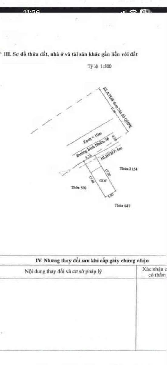 Đất Lái Thiêu 60m² bán gấp, sổ cư - Ảnh thu nhỏ 3