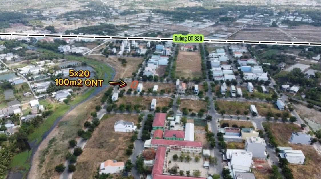 Bán đất nền 5x20 100m2 khu tái định cư Tân Tập, Cần Giuộc, Long An giá 1,48 tỷ - Ảnh thu nhỏ 2