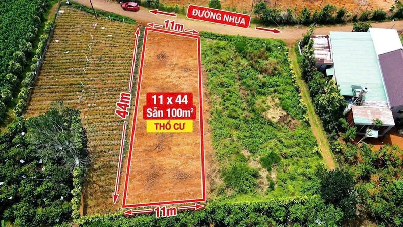 Bán đất mặt tiền Âu Cơ Bảo Lộc 100m2, 1 tỷ 8