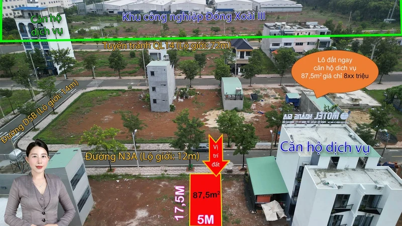 Bán đất 87,5m² Cát Tường Phú Hưng Đồng Xoài 700 triệu