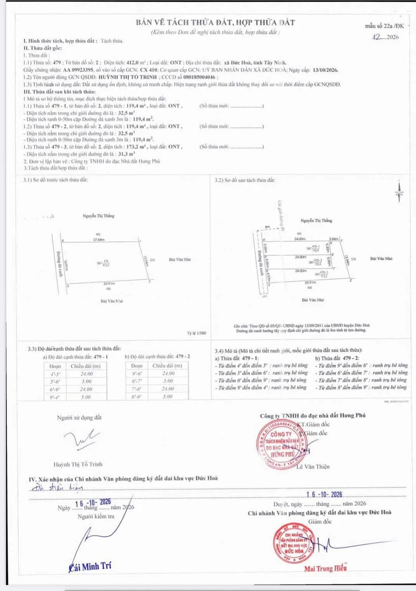 Bán đất 173m2 thổ cư 100% tại thị trấn Đức Hoà - Ảnh thu nhỏ 4
