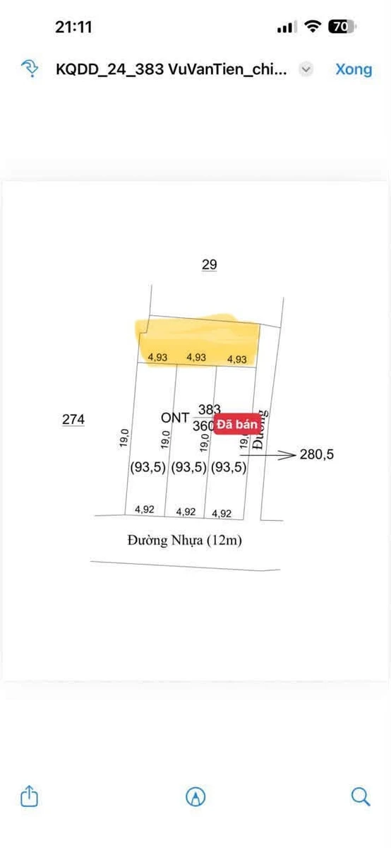 Bán đất 93.5m² Đông Hòa, Yên Mỹ, Hưng Yên từ 3 tỷ - Ảnh thu nhỏ 3