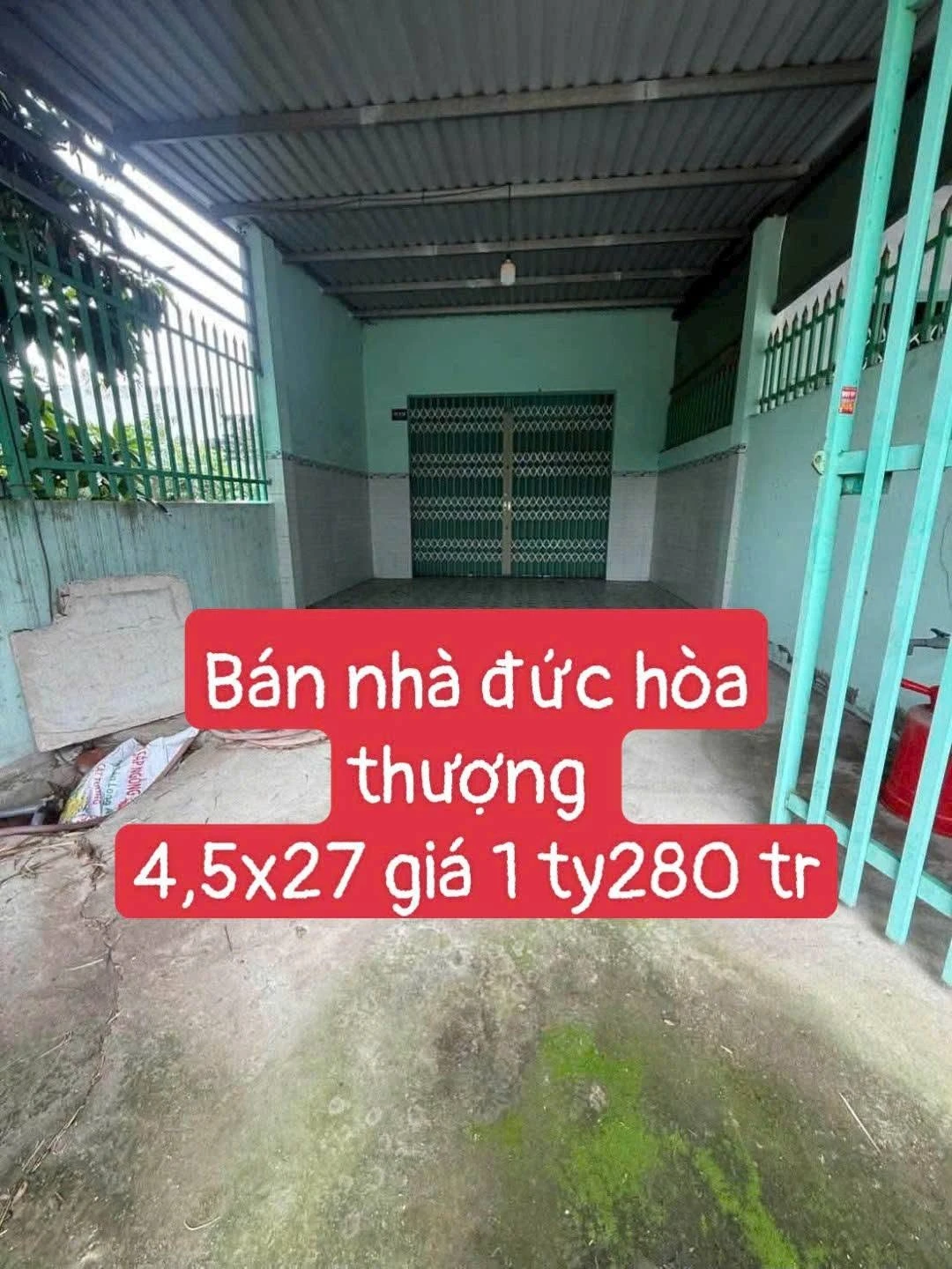 Bán nhà 4,5x27m sổ hồng riêng tại Đức Hòa Thượng, Mỹ Hạnh giá 1,28 tỷ - Ảnh 1