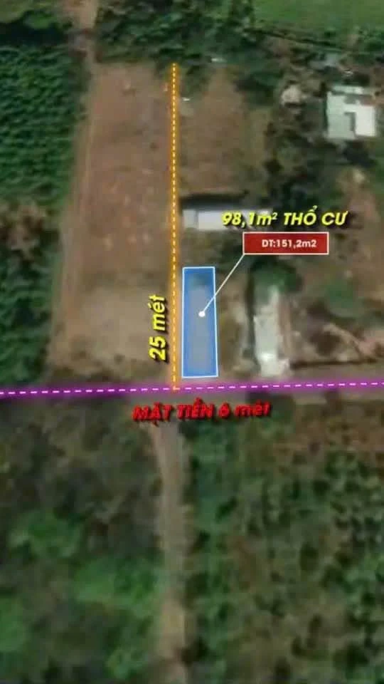 Bán đất hai mặt tiền 151m² Trảng Bom, Đồng Nai - Ảnh 1
