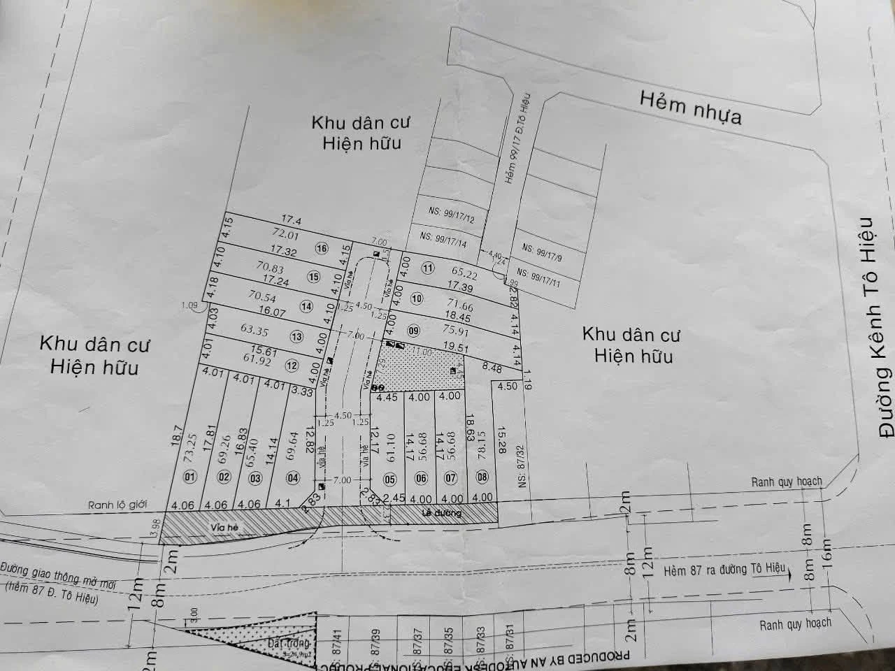 Bán đất phân lô Tô Hiệu sát Đầm Sen 64m2 7.85 tỷ - Ảnh 1