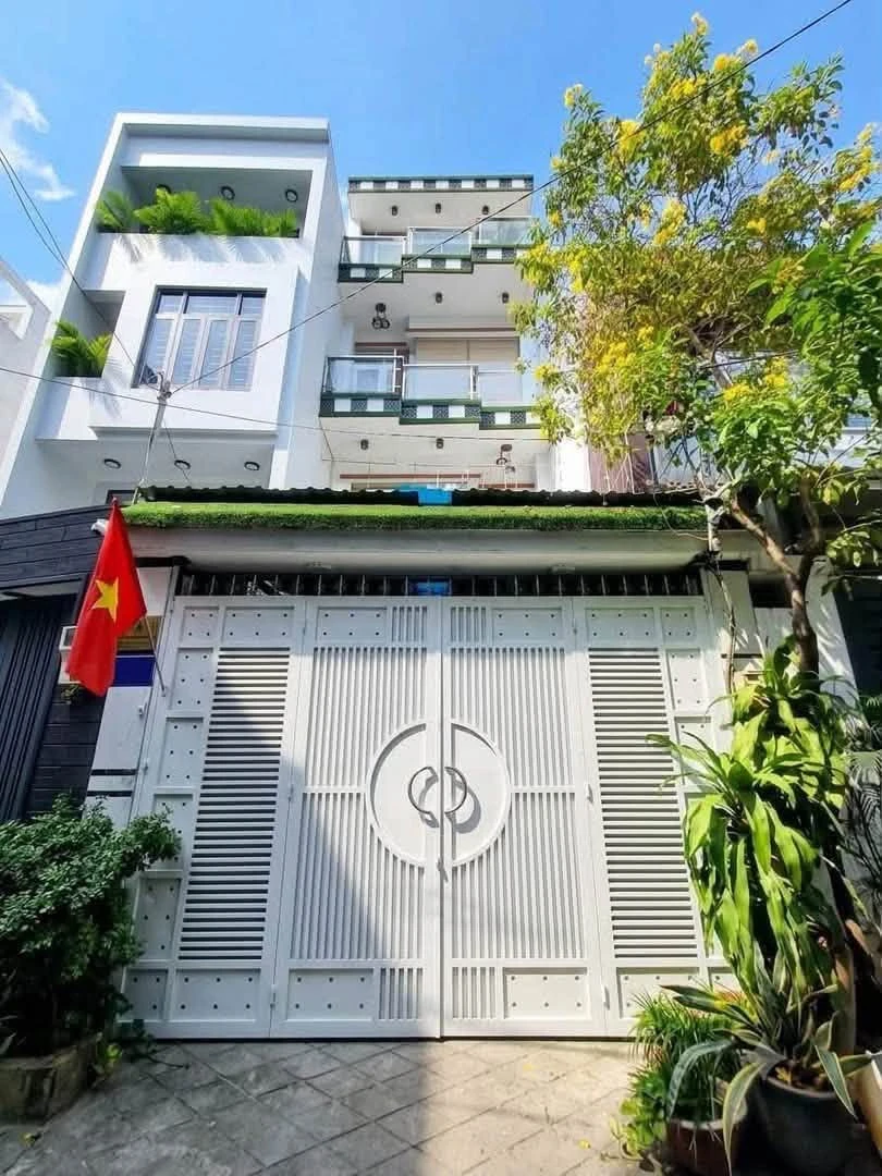 Bán nhà 4 tầng 96m² xe hơi vào nhà, 4PN, Huỳnh Tấn Phát, Nhà Bè - 7,5 tỷ - Ảnh 1