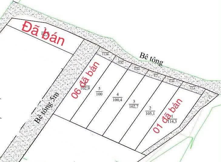Bán 4 lô đất liền kề Hàm Thắng 100m2, 730 triệu/lô - Ảnh thu nhỏ 2