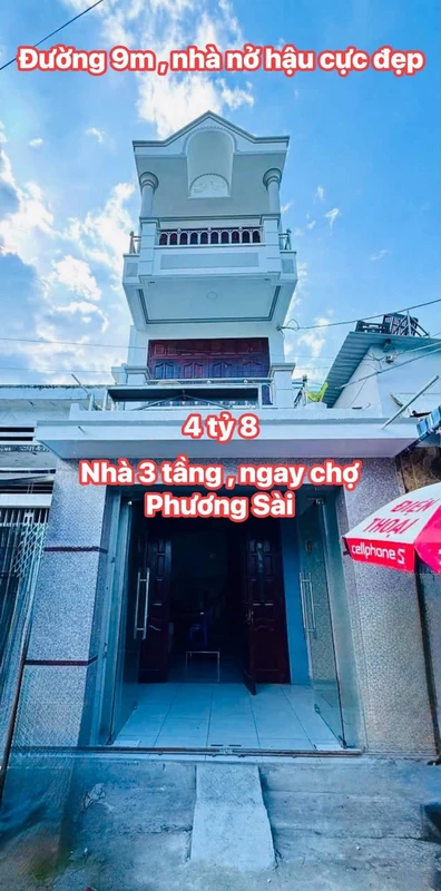 Bán nhà phố 3 tầng full nội thất 39m2 đường Phương Sài, Nha Trang giá 4,8 tỷ