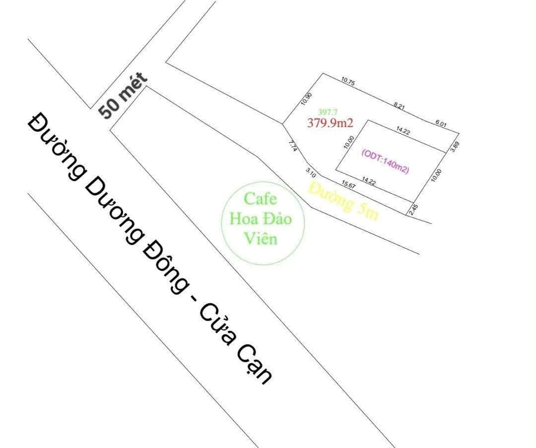 Bán đất 400m² (140m² thổ cư) Nhà Bè 4 tỷ - Ảnh 1