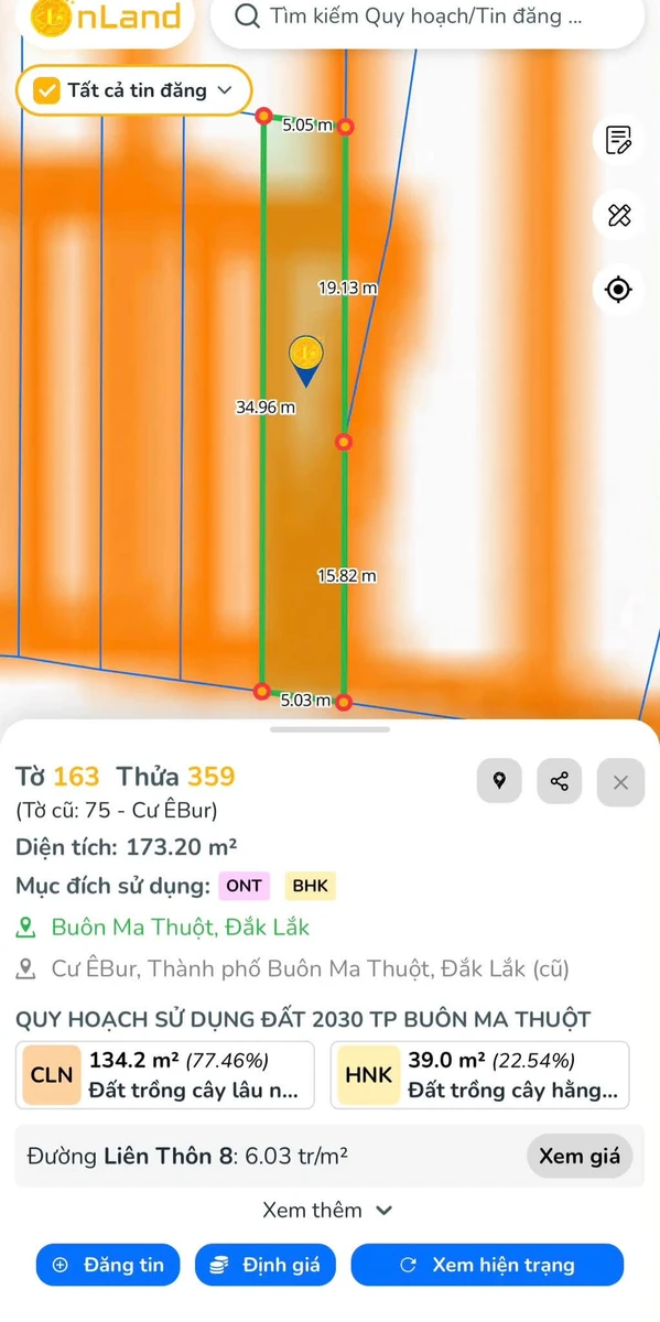 Bán 2 lô liền kề mặt tiền 680m² Buôn Ma Thuột, 3,05 tỷ - Ảnh thu nhỏ 3