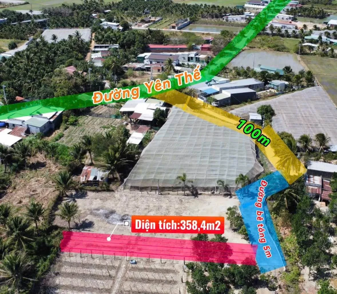 Bán 2 lô đất nông nghiệp Phan Rang, 370m² và 358m², từ 690 triệu - Ảnh 1