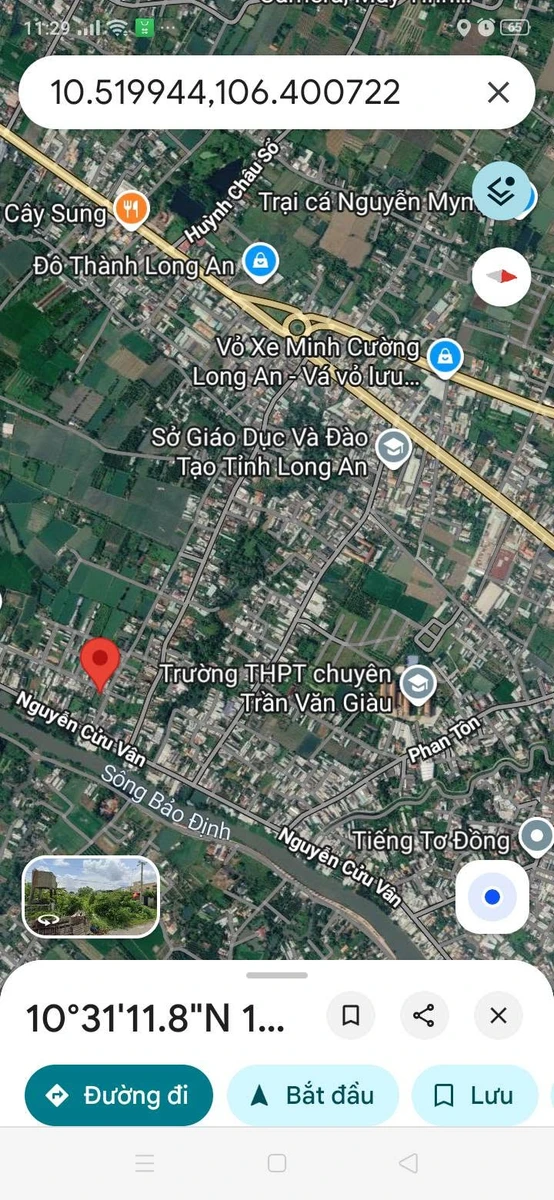 Bán đất nền ở đô thị 118,8m2 mặt đường lớn tại Phường 4, Tân An, Long An - Ảnh 1