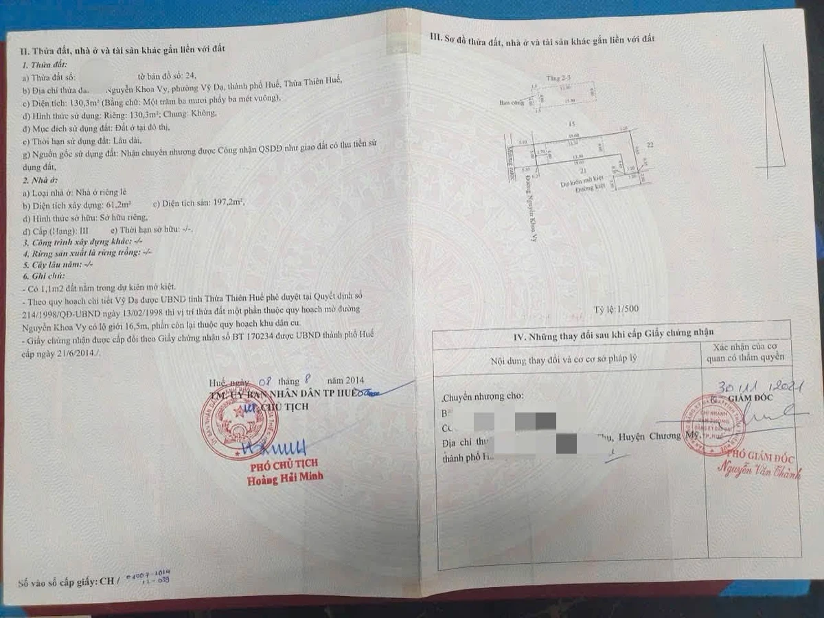 Bán nhà 3 tầng mặt tiền 130m² Nguyễn Khoa Vy, Vỹ Dạ, Huế - Ảnh thu nhỏ 5