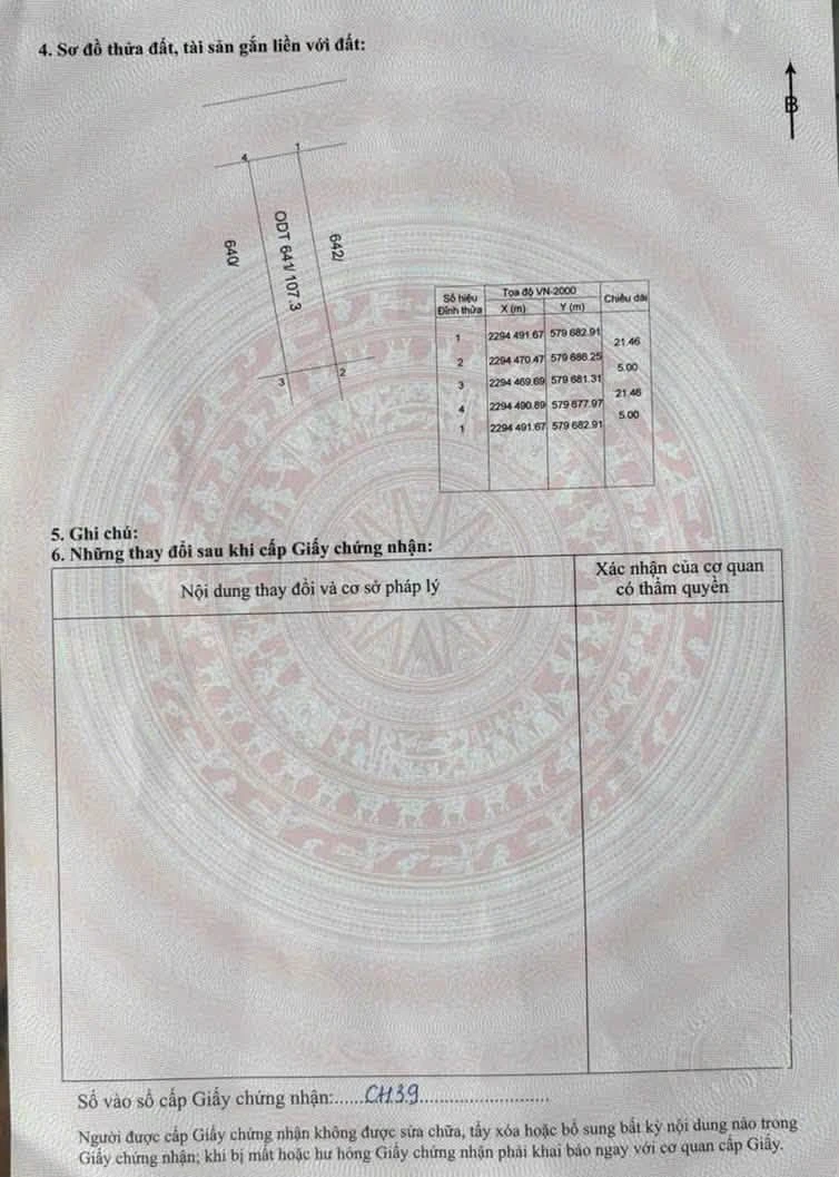 Bán đất Vân Đình Ứng Hòa 107,3m2 giá 5 tỷ - Ảnh thu nhỏ 4