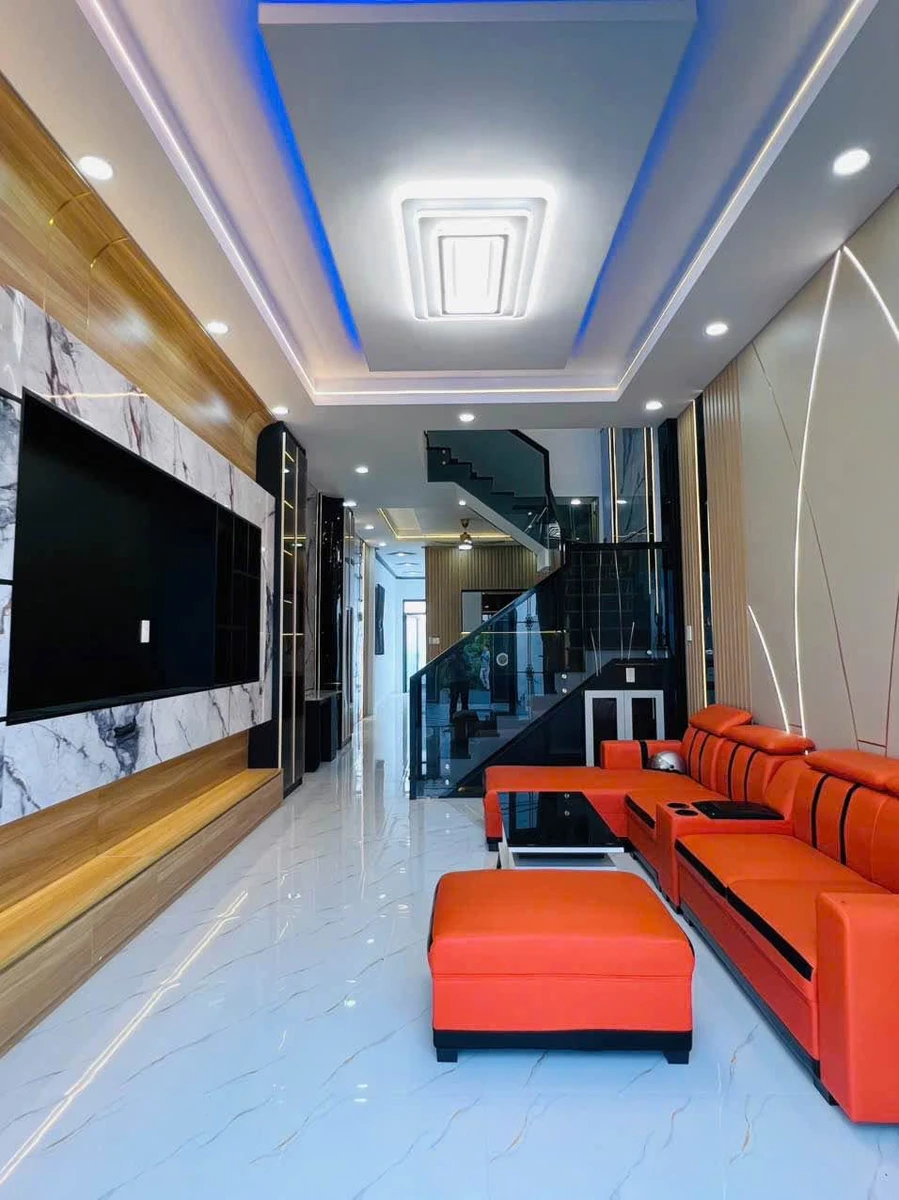 Bán nhà mặt tiền đường Lương Văn Tiên, 4x27m, 4PN, thị trấn Cần Giuộc, Tây Ninh - Ảnh thu nhỏ 4