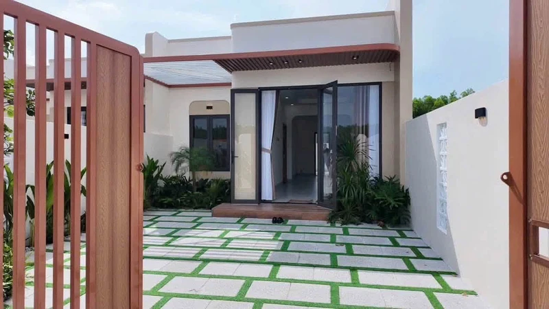 Bán nhà 2PN 105m2 tại làng hoa Đất Đỏ, 1 tỷ 480