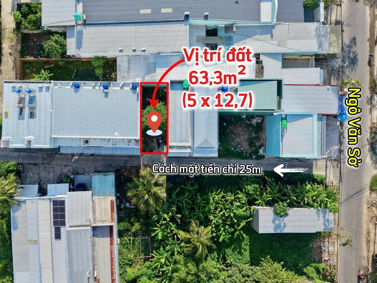 Bán đất hẻm Ngô Văn Sở Rạch Giá 63m² 1tỷ 050tr - Ảnh 1