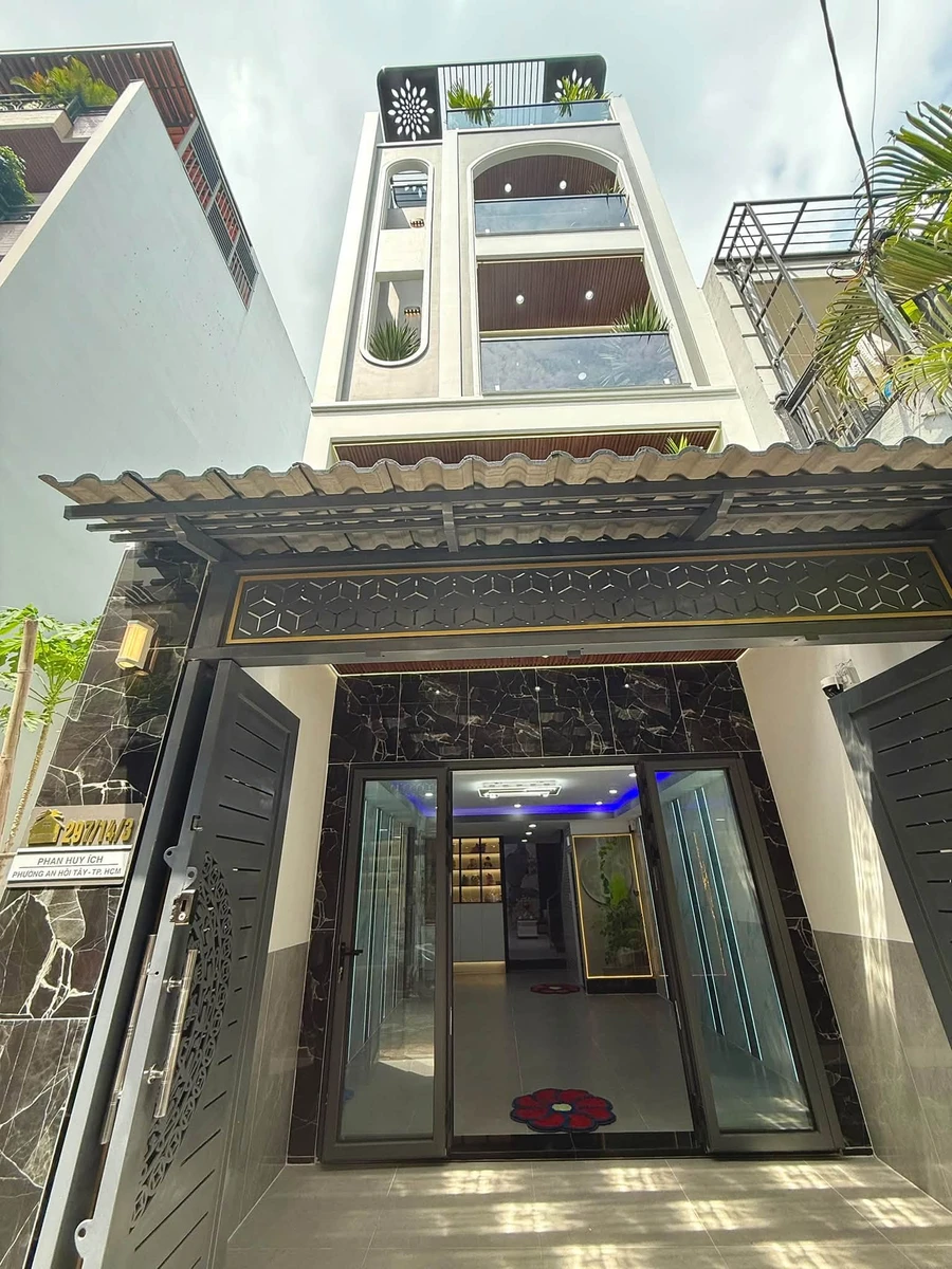 Bán nhà phố xây mới 4x17, 68m2, 4PN, thang máy, full nội thất, Phan Huy Ích, Gò Vấp - Ảnh thu nhỏ 2