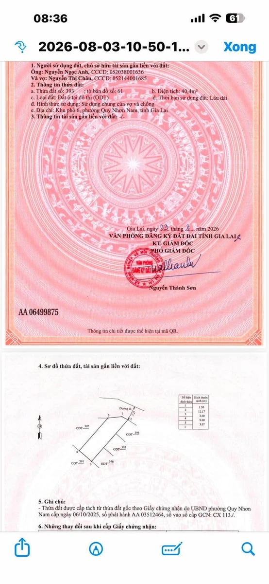 Bán 2 lô đất liền kề Thanh Niên Quy Nhơn 40m² - 2,65 tỷ - Ảnh thu nhỏ 3