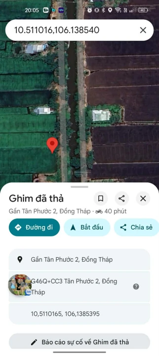 Bán đất mặt tiền đường huyện lộ 48