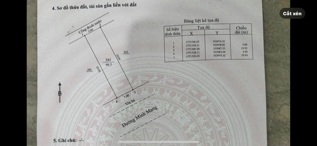 Bán cặp đất mặt tiền Minh Mạng 200m² gần biển Đà Nẵng - Ảnh thu nhỏ 3