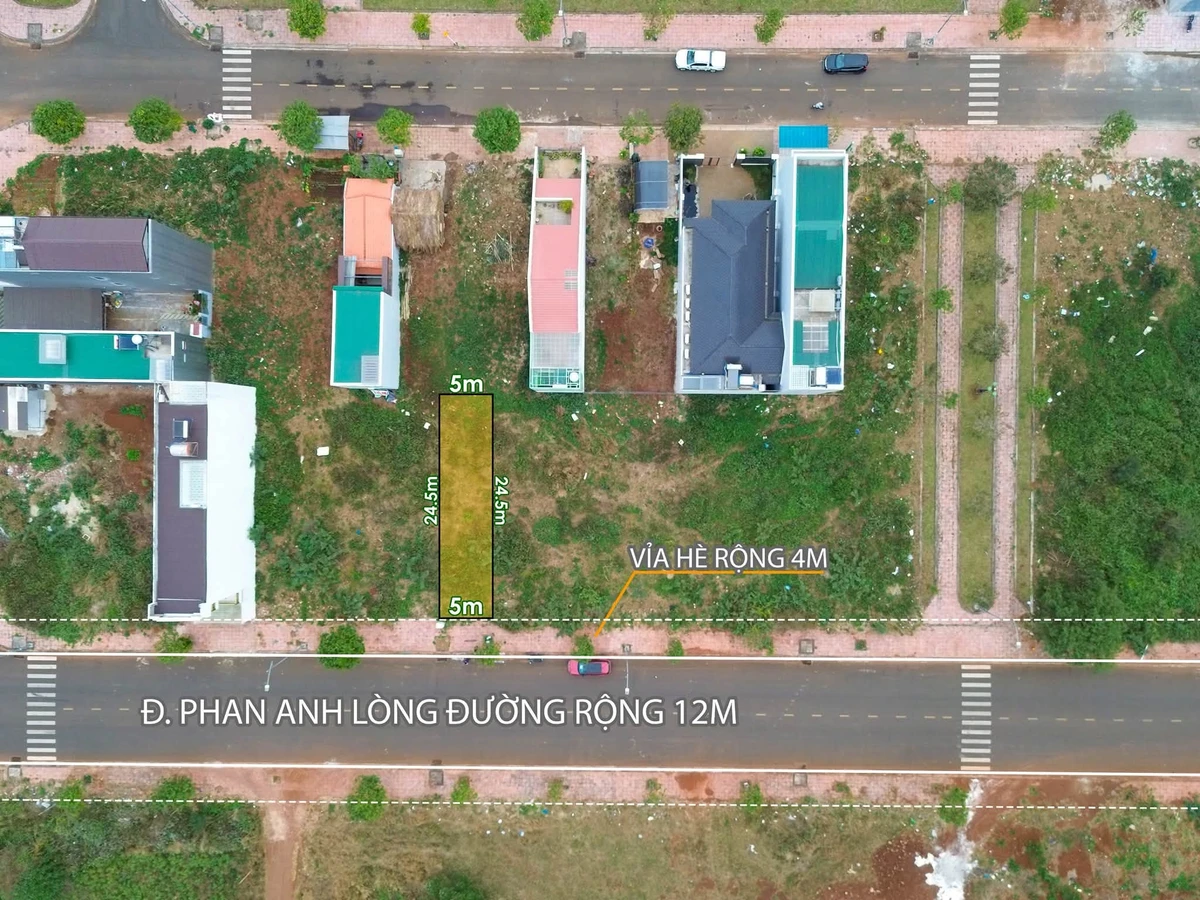 Bán đất mặt tiền Phan Anh, Buôn Ma Thuột, 122,5m² giá 7,9 tỷ - Ảnh thu nhỏ 3