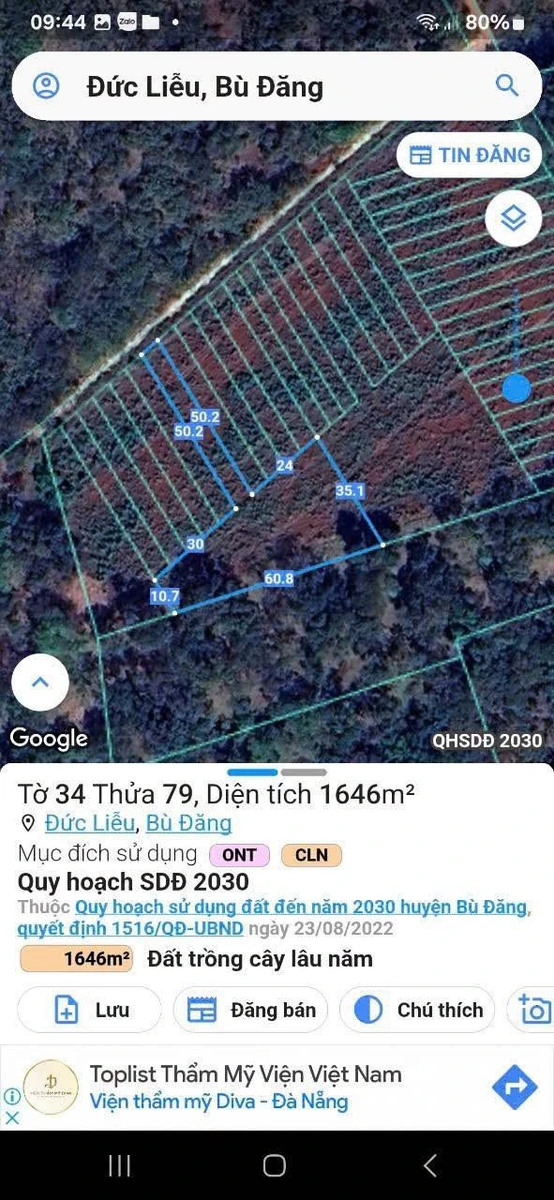 Bán đất mặt tiền 6×100m tại Bù Đăng, Bình Phước 290 triệu - Ảnh thu nhỏ 3