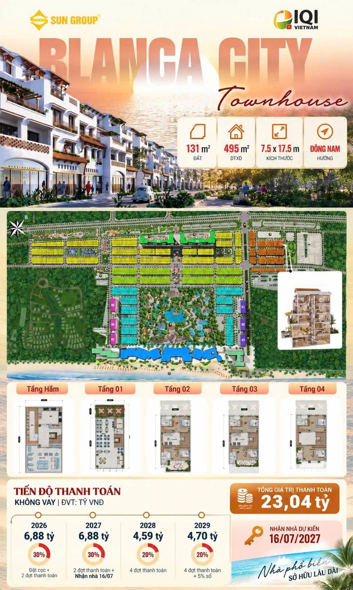 Bán Casa Townhouse Blanca City Vũng Tàu 495m² 23 tỷ - Ảnh thu nhỏ 2