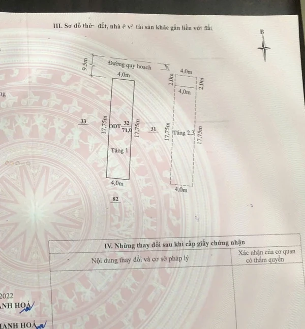 Bán nhà 4 tầng đối diện chợ Lam Sơn, Thanh Hóa, 72m²