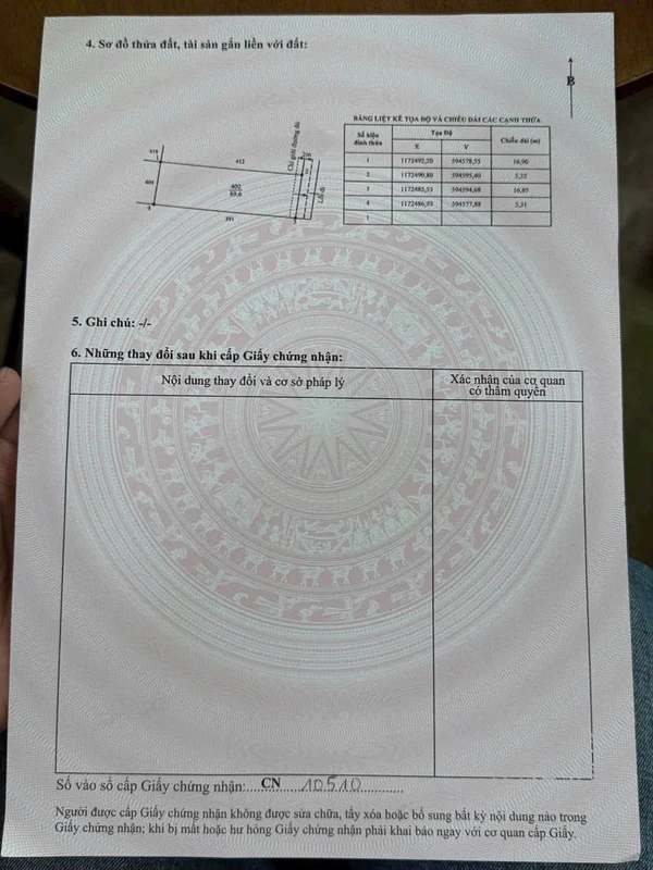 Bán đất thổ cư 89m2 giá 600 triệu tại Xã Mỹ Lộc (Phước Lâm)