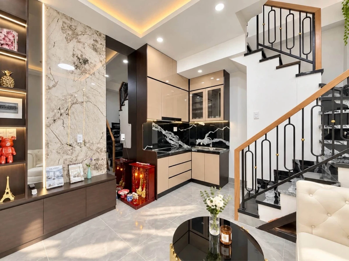 Bán nhà hẻm 1 trệt 2 lầu sân thượng, 50m² sử dụng, full nội thất, gần BV Hoàn Mỹ, Phú Nhuận - Ảnh thu nhỏ 2