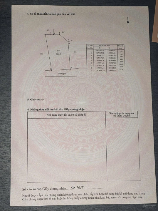 Bán đất thổ cư ngay bãi tắm Mỹ Khê Tịnh Khê, Quảng Ngãi, 127m2 hướng Nam, đường 2.5m giá 12.5tr/m2 - Ảnh thu nhỏ 5