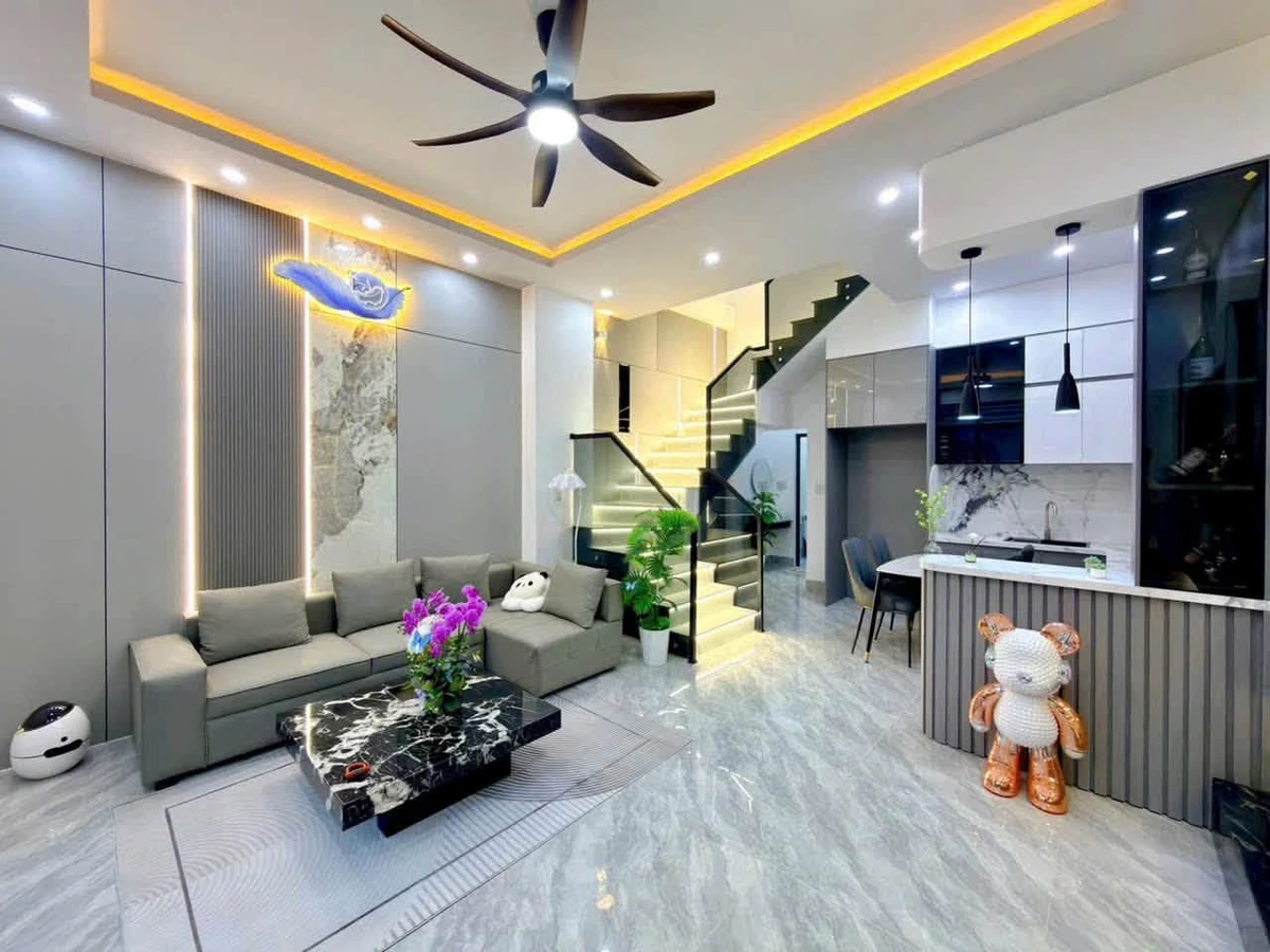 Bán nhà 1 trệt 1 lầu full nội thất 80,4m2 KDC Mặt Trời Đỏ, Long Tuyền, Cần Thơ - Ảnh thu nhỏ 3