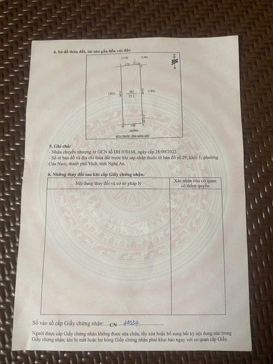 Bán đất ngõ Hào Thành 77,2m², gần Sân vận động Vinh, 1 tỷ 6 - Ảnh thu nhỏ 4