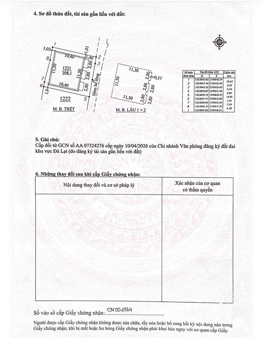 Bán nhà 70m² 4 phòng ngủ Thái Phiên Đà Lạt 3,6 tỷ - Ảnh thu nhỏ 3