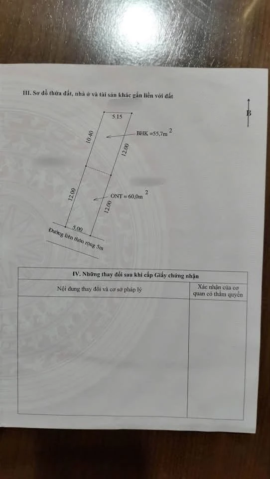 Bán lô đất 115,7m² Thanh Hưng cũ Hóc Môn, 730 triệu - Ảnh thu nhỏ 3