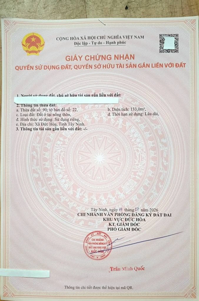 Bán nhà + 6 phòng trọ 266m² Đức Hòa 2,6 tỷ - Ảnh 1